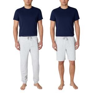 New Eddie Bauer 3-Piece Super Soft Sleep Set Tee Joggers and Shorts Lounge Set